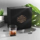 Подарунковий набір 4шт Бокали Sterling + каміння для віскі темна Original + Коробка дерев'яна - зображення 9