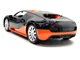 Машина на радіокеруванні Bugatti Veyron інерційна масштаб 1:12 Чорна з помаранчевим (M 4915) - зображення 3