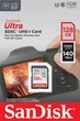 Карта пам'яті SanDisk sd 128gb c10 uhs-i R140MB/s Ultra sdsdunb-128g-gn6in - зображення 2