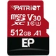 Карта памяти MicroSDXC 512gb uhs-i/u3 Class 10 Patriot ep a1 R90/W80MB/s + SD-adapter (pef512gep31mcx) - изображение 1
