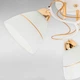 Люстра потолочная Light House SH-20460/3 WT+FG 500*500*240 E27*3 белая с золотом - изображение 2