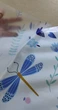 Вітражна плівка для вікон Ніжність природи на дзеркало шафи матова метелики бабки ПВХ 1 пог.м 100х100см - зображення 7