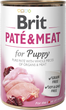 Вологий корм Brit paté & meat chicken для цуценят 800 г (8595602557530) - зображення 1