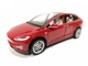 Машинка Автопром Tesla Model X 1:32 металлическая свет звук открываются двери Красная (6603) - изображение 3