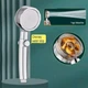 Турбо лейка вращение 360° Turbocharged Shower Head Водосберегающая насадка для душа c вентилятором с уникальным рисунком воды - изображение 1