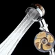 Турбо лейка вращение 360° Turbocharged Shower Head Водосберегающая насадка для душа c вентилятором с уникальным рисунком воды - изображение 6