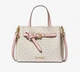 Cумка сэтчел женская Michael Kors Emilia Small Logo Satchel Молочный 739191bl - изображение 1