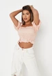 Топ женский Missguided TW630244 40 Персиковый (DN5059382657116) - изображение 3