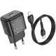 Мережевий зарядний пристрій Hoco N32 Glory PD30W Type-C to Lightning Black - зображення 4