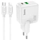 Сетевое зарядное устройство Hoco C111A PD 30W+QC3.0 Type-C to Lightning White - изображение 1