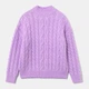 Свитер вязаный зимний женский Tally Weijl SPUPELASKY-FAR XS Фиолетовый (7612959793419) - изображение 5