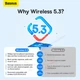 Безпровідний Bluetooth-адаптер Baseus ZJBA010001 BA07 | BT5.3, дальність 20 м | чорний - зображення 12
