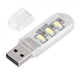 Світлодіодний міні USB ліхтарик на 3LED лампочки холодний білий - зображення 1