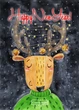 Почтовая открытка Cardsforsoul Рождественский олень 10,5 Х 14,8 см - изображение 1