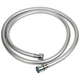 Шланг для душа 1/2" PVC 3-х слойный с подшипником серебристый 150см AQUATICA XB-0173 (9791611) - изображение 1