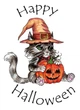 Осенняя открытка Cardsforsoul Happy Halloween 10,5 Х 14,8 см - изображение 1