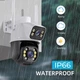 "PTZ-DW4" Уличная Двойная IP Wi-Fi камера Видеонаблюдения Купольная Поворотная IP66 (бело-черная) - изображение 4