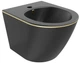 Подвесное биде MEXEN LENA BLACK MATT GOLD EDGE (MEX-35224875) - изображение 1