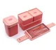 Набір Bento Set ланч бокс 3 в 1/супниця/ланч бег/вилка/ложка рожевий (LB-104044) - зображення 4