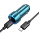 Адаптер автомобильный Type-C to Type-C Cable Tough dual port Car charger Z48 |2Type-C, 40W/3A, PD/QC синий - изображение 3