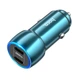 Адаптер автомобильный Tough dual port Car charger Z48 |2Type-C, 40W/3A, PD/QC| синий - изображение 3