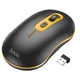 Мышка беспроводная HOCO GM21 Platinum 2.4 G business wireless mouse black-yellow - изображение 1