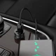 Адаптер автомобильный Hoco Type-C Cable Level dual port Car charger Z49 |2USB, 12W, 2.4A| черный - изображение 4