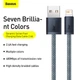 Кабель Baseus CALD000516 Lightning Dynamic Series Fast Charging Data Cable |2m, 2.4A| - изображение 11