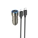 Адаптер автомобильный HOCO Type-C to Lightning Cable Tough dual port Car charger Z48 | 2Type-C, 40W/3A, PD/QC| grey - изображение 1
