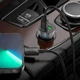 Адаптер автомобильный Hoco Type-C to Lightning CableTransparent Discovery Edition dual port Z47A |1USB/1Type-C, QC/PD, 30W/3A| черный - изображение 4