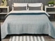 Покрывало Double face rombus Grey/Indian Teal 140x215 см - изображение 1
