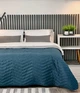 Покрывало Double face zigzag Grey/Indian Teal 140x210 см - изображение 1