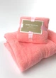 Комплект рушників однотонний Home Textiles (мікрофібра) лососевий - зображення 3