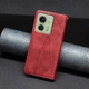 Чохол-книжка з кишеньками UniCase Geometric Pattern для Motorola Edge 40 - Red - зображення 3