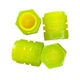 Набор защитных колпачков на ниппель для автомобиля SUNROZ Caps светящиеся Classic Neon Yellow-green (4 шт) (A-67737) - изображение 1