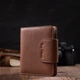 Красивый женский кошелек нежного цвета из натуральной кожи Tony Bellucci Wallet 22020 Бежевый - изображение 6