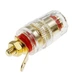 Роз'єм штекер конектор типу банан SUNROZ Banana Plug 4 мм (гніздо), Gold/Red line (A-48561) - зображення 6