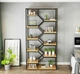 Дизайнерський Стелаж в стилі Loft Design 100x30x220h Чорний/Дерево ATL096 - зображення 8