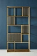 Дизайнерський Стелаж в стилі Loft Design 120x30x200h Золотий/Скло ATL743 - зображення 2