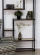 Дизайнерський Стелаж в стилі Loft Design 100x30x220h Чорний/Дерево ATL075 - зображення 5