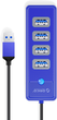 Hub USB Orico 4 x USB 3.1 Niebieski (PW4U-U3-015-BL-EP) - obraz 2