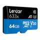 Карта пам'яті Накопичувач Micro SDXC Card LEXAR 633x Class 10 UHS-I U3 64GB - зображення 1