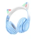 Наушники беспроводные Hoco Cat ears BT headphones W42 |BT5.3, AUX/TF, 10h| blue - изображение 1