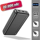 Power Bank Hoco 20000mAh повербанк Micro-USB/Type-C, USB, LED индикатор Черный - изображение 1