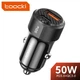 Автомобільний зарядний пристрій Toocki 50W - зображення 1