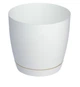 Горшок для цветов FormPlastic Toscana Krugla-11 0,8 л белый (0740-011) - изображение 1
