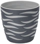 Горшок для цветов FormPlastic Sahara Duo-14 1,65 л антрацит-серый (4400-014+040W) - изображение 1
