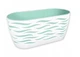 Горшок для цветов FormPlastic Sahara Duo Oval-35 6 л белый-ментол (4440-011+067W) - изображение 1