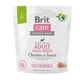 Cухий корм для собак Brit Care Digest and Relax Sustainable Small Breed Adult 1 кг - курка та комахи - изображение 1