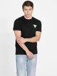 Футболка бавовняна довга чоловіча Guess 886305581 L Чорна (1159787860) - зображення 1